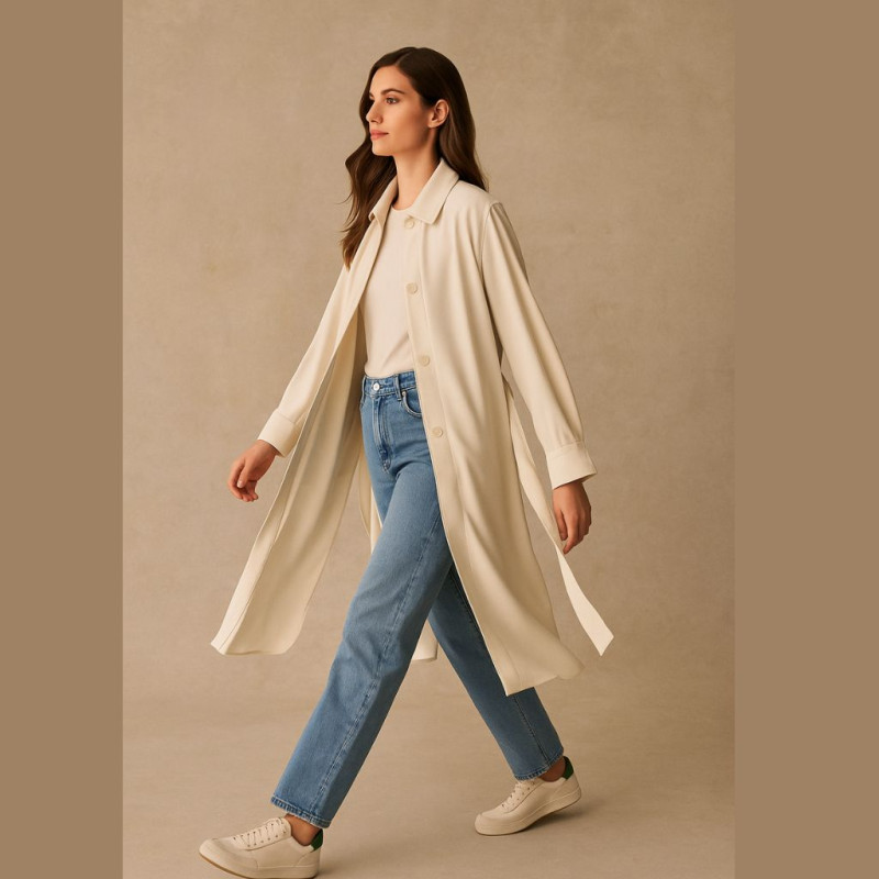 Heavy Viscose Twill ECRU Ecru